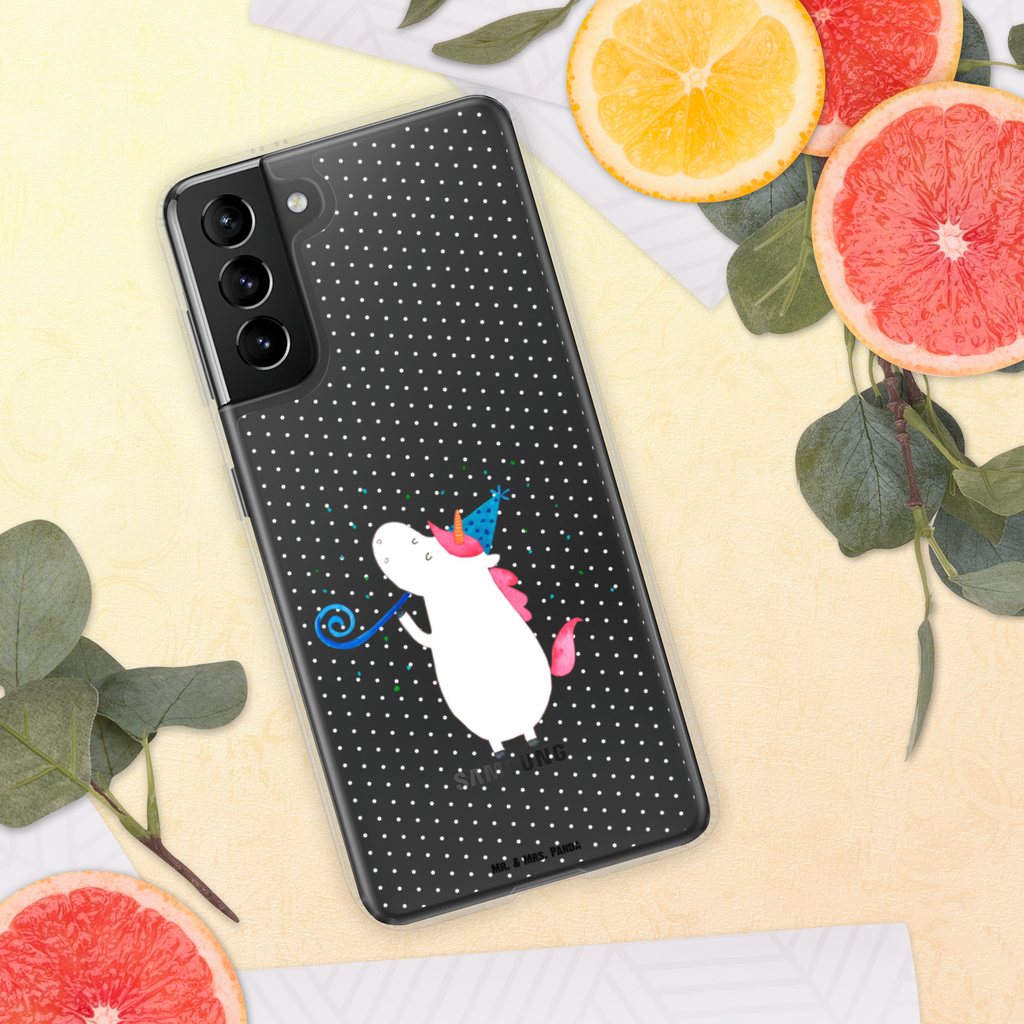 Handyhülle Einhorn Party Handyhülle, Handycover, Transparente Handyhülle, Flexible Handyhülle, Handyschutz, Transparent, Durchsichtig, Schutzhülle für Handy, Stilvolle Handyhülle, Robuste Handyhülle, Schutz vor Kratzern, Schützende Handyhülle, Einhorn, Einhörner, Einhorn Deko, Pegasus, Unicorn, Glitzer, Konfetti, Party, Geburtstag, Feier, Fest, Alkohol, Disco, Club