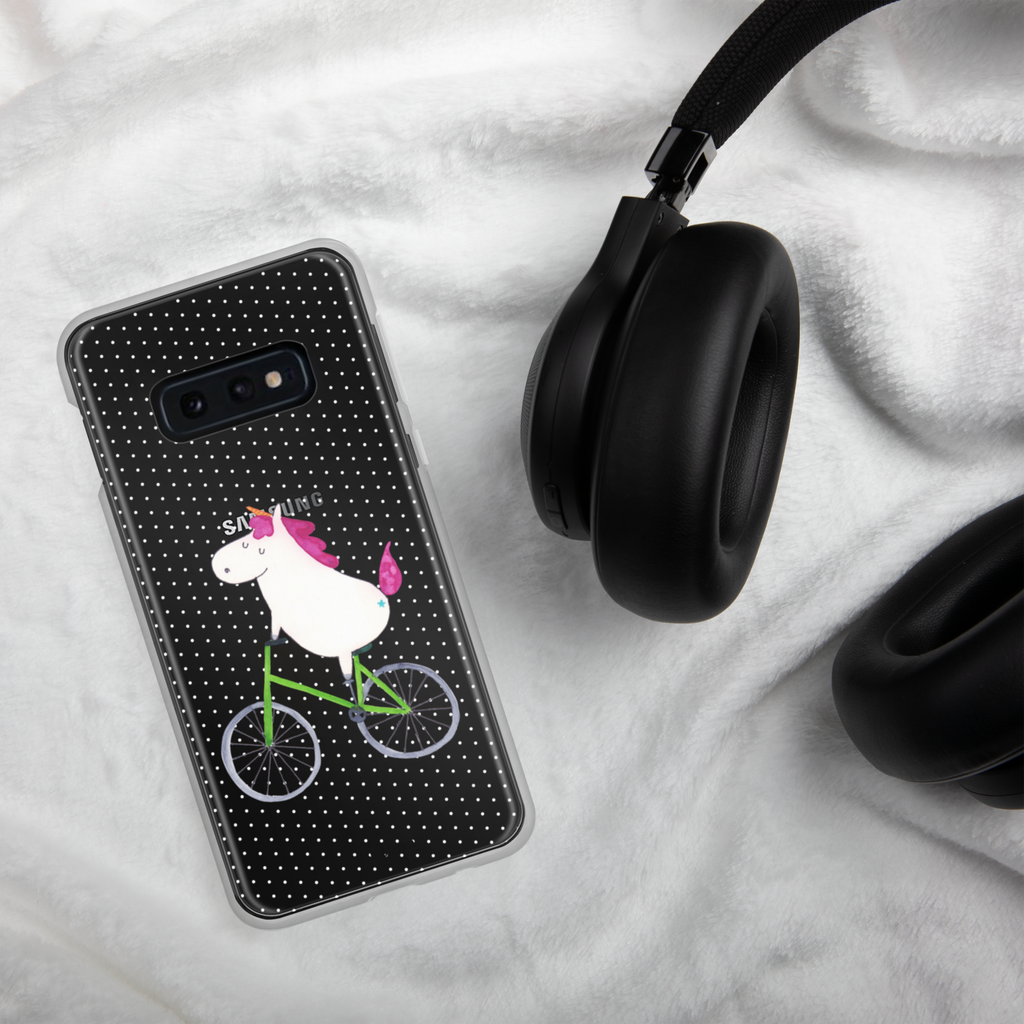 Handyhülle Einhorn Radfahrer Handyhülle, Handycover, Transparente Handyhülle, Flexible Handyhülle, Handyschutz, Transparent, Durchsichtig, Schutzhülle für Handy, Stilvolle Handyhülle, Robuste Handyhülle, Schutz vor Kratzern, Schützende Handyhülle, Einhorn, Einhörner, Einhorn Deko, Pegasus, Unicorn, Radfahren, Radfahrer, Rad, Bike, Feenstaub, Konfetti, Luxusproblem, Kummer, Liebeskummer