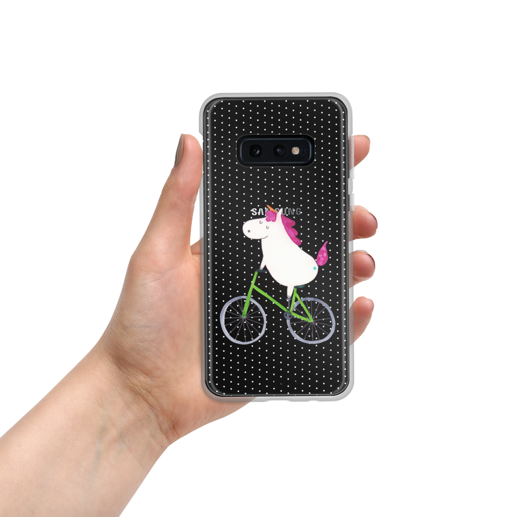 Handyhülle Einhorn Radfahrer Handyhülle, Handycover, Transparente Handyhülle, Flexible Handyhülle, Handyschutz, Transparent, Durchsichtig, Schutzhülle für Handy, Stilvolle Handyhülle, Robuste Handyhülle, Schutz vor Kratzern, Schützende Handyhülle, Einhorn, Einhörner, Einhorn Deko, Pegasus, Unicorn, Radfahren, Radfahrer, Rad, Bike, Feenstaub, Konfetti, Luxusproblem, Kummer, Liebeskummer