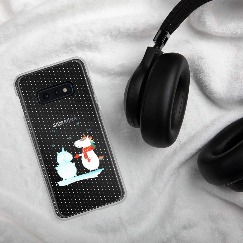Handyhülle Einhorn Schneemann Handyhülle, Handycover, Transparente Handyhülle, Flexible Handyhülle, Handyschutz, Transparent, Durchsichtig, Schutzhülle für Handy, Stilvolle Handyhülle, Robuste Handyhülle, Schutz vor Kratzern, Schützende Handyhülle, Einhorn, Einhörner, Einhorn Deko, Pegasus, Unicorn, Schneemann, Winter, Schnee, Kuchen, Weihnachten, kalt, Mütze, Handschuhe, X-Mas