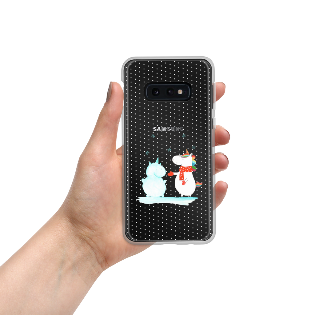 Handyhülle Einhorn Schneemann Handyhülle, Handycover, Transparente Handyhülle, Flexible Handyhülle, Handyschutz, Transparent, Durchsichtig, Schutzhülle für Handy, Stilvolle Handyhülle, Robuste Handyhülle, Schutz vor Kratzern, Schützende Handyhülle, Einhorn, Einhörner, Einhorn Deko, Pegasus, Unicorn, Schneemann, Winter, Schnee, Kuchen, Weihnachten, kalt, Mütze, Handschuhe, X-Mas