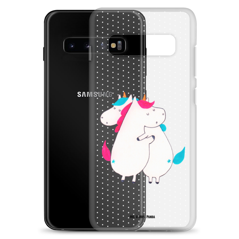 Handyhülle Einhörner Umarmen Handyhülle, Handycover, Transparente Handyhülle, Flexible Handyhülle, Handyschutz, Transparent, Durchsichtig, Schutzhülle für Handy, Stilvolle Handyhülle, Robuste Handyhülle, Schutz vor Kratzern, Schützende Handyhülle, Einhorn, Einhörner, Einhorn Deko, Pegasus, Unicorn, Freundinnen, Freundin, BFF, Schwester, Schwestern, Familie, Geschwister, Sister, Liebe