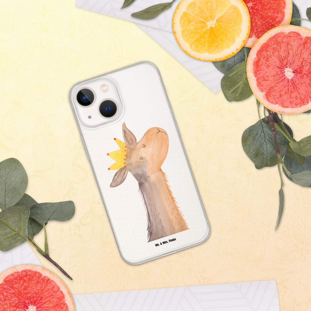 Handyhülle Lamakopf König Handyhülle, Handycover, Transparente Handyhülle, Flexible Handyhülle, Handyschutz, Transparent, Durchsichtig, Schutzhülle für Handy, Stilvolle Handyhülle, Robuste Handyhülle, Schutz vor Kratzern, Schützende Handyhülle, Lama, Alpaka, Lamas, König, Königin, Freundin, Mama, Papa, Büro Kollege, Kollegin, Chef, Vorgesetzter, Abi, Abitur