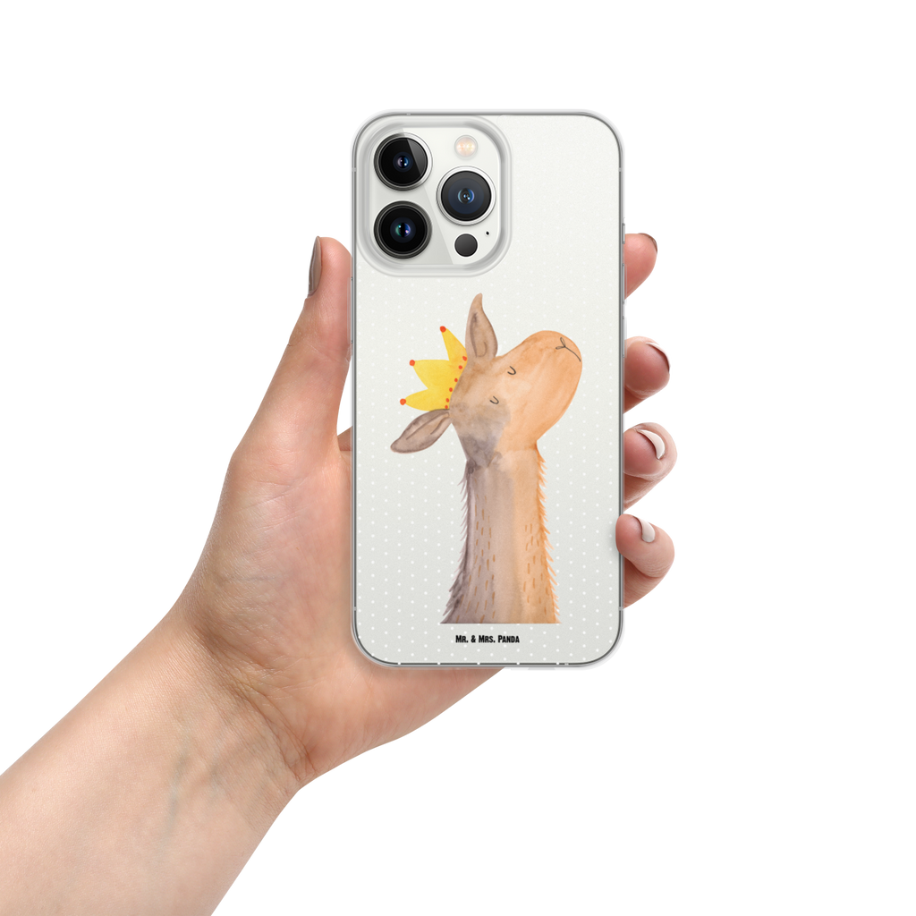 Handyhülle Lamakopf König Handyhülle, Handycover, Transparente Handyhülle, Flexible Handyhülle, Handyschutz, Transparent, Durchsichtig, Schutzhülle für Handy, Stilvolle Handyhülle, Robuste Handyhülle, Schutz vor Kratzern, Schützende Handyhülle, Lama, Alpaka, Lamas, König, Königin, Freundin, Mama, Papa, Büro Kollege, Kollegin, Chef, Vorgesetzter, Abi, Abitur