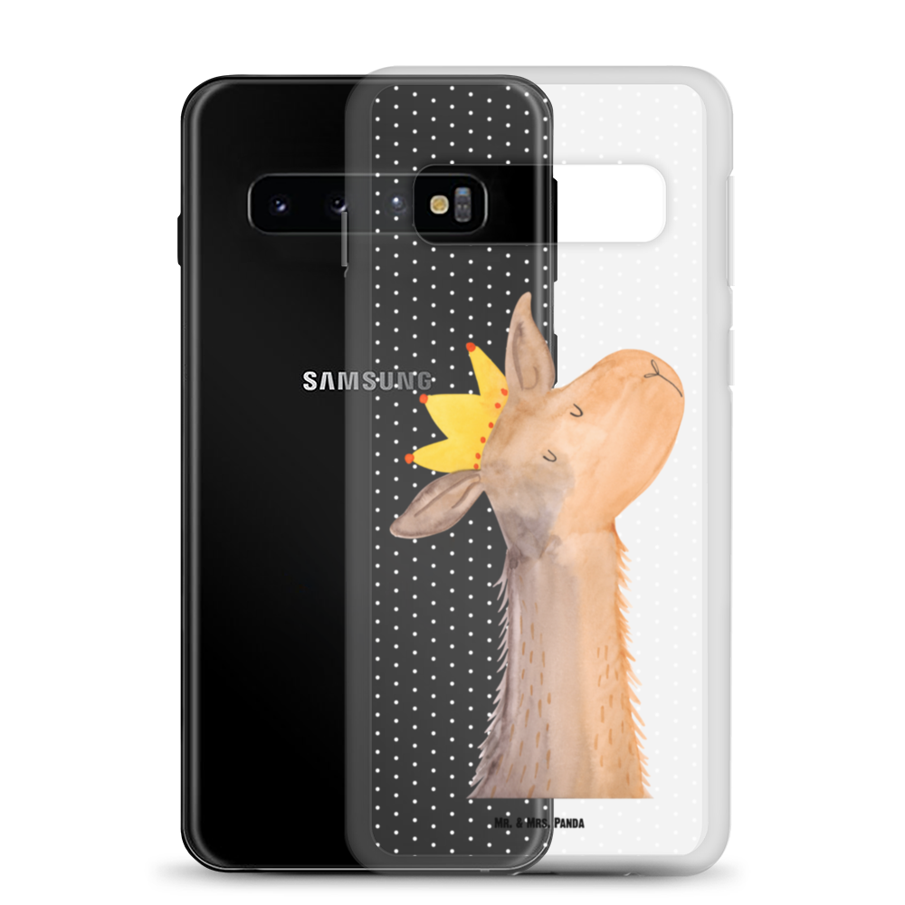 Handyhülle Lamakopf König Handyhülle, Handycover, Transparente Handyhülle, Flexible Handyhülle, Handyschutz, Transparent, Durchsichtig, Schutzhülle für Handy, Stilvolle Handyhülle, Robuste Handyhülle, Schutz vor Kratzern, Schützende Handyhülle, Lama, Alpaka, Lamas, König, Königin, Freundin, Mama, Papa, Büro Kollege, Kollegin, Chef, Vorgesetzter, Abi, Abitur