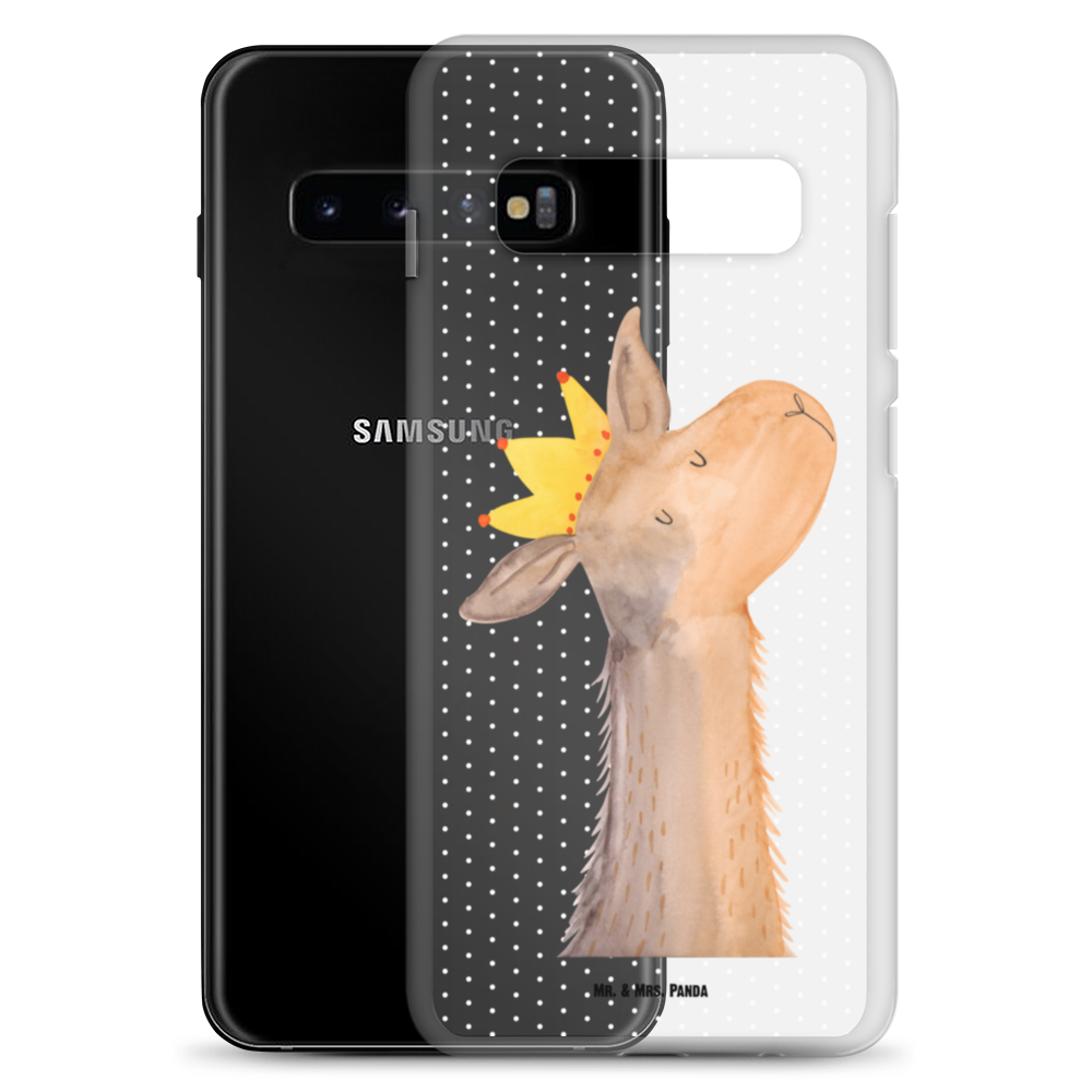 Handyhülle Lamakopf König Handyhülle, Handycover, Transparente Handyhülle, Flexible Handyhülle, Handyschutz, Transparent, Durchsichtig, Schutzhülle für Handy, Stilvolle Handyhülle, Robuste Handyhülle, Schutz vor Kratzern, Schützende Handyhülle, Lama, Alpaka, Lamas, König, Königin, Freundin, Mama, Papa, Büro Kollege, Kollegin, Chef, Vorgesetzter, Abi, Abitur