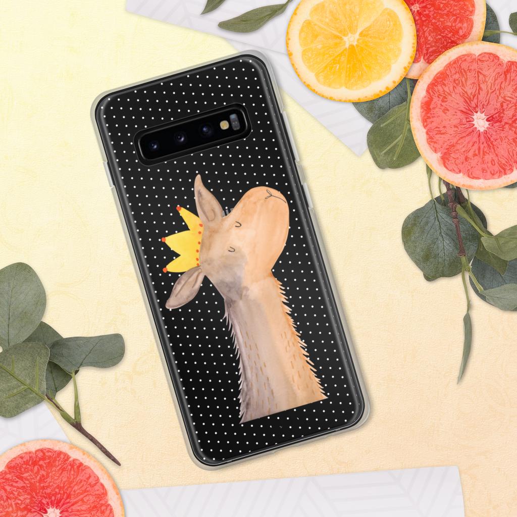 Handyhülle Lamakopf König Handyhülle, Handycover, Transparente Handyhülle, Flexible Handyhülle, Handyschutz, Transparent, Durchsichtig, Schutzhülle für Handy, Stilvolle Handyhülle, Robuste Handyhülle, Schutz vor Kratzern, Schützende Handyhülle, Lama, Alpaka, Lamas, König, Königin, Freundin, Mama, Papa, Büro Kollege, Kollegin, Chef, Vorgesetzter, Abi, Abitur