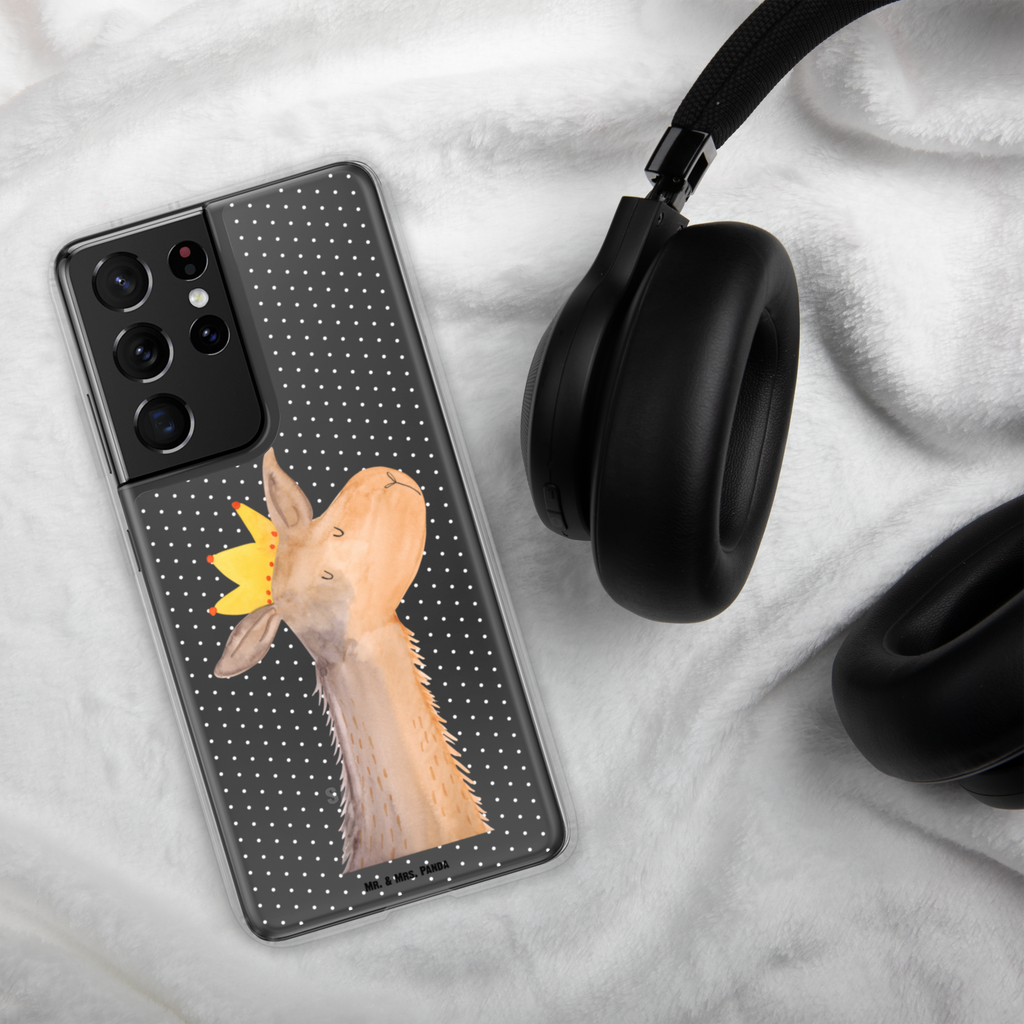 Handyhülle Lamakopf König Handyhülle, Handycover, Transparente Handyhülle, Flexible Handyhülle, Handyschutz, Transparent, Durchsichtig, Schutzhülle für Handy, Stilvolle Handyhülle, Robuste Handyhülle, Schutz vor Kratzern, Schützende Handyhülle, Lama, Alpaka, Lamas, König, Königin, Freundin, Mama, Papa, Büro Kollege, Kollegin, Chef, Vorgesetzter, Abi, Abitur