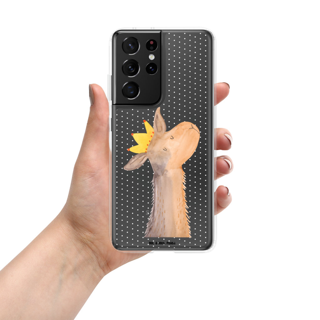 Handyhülle Lamakopf König Handyhülle, Handycover, Transparente Handyhülle, Flexible Handyhülle, Handyschutz, Transparent, Durchsichtig, Schutzhülle für Handy, Stilvolle Handyhülle, Robuste Handyhülle, Schutz vor Kratzern, Schützende Handyhülle, Lama, Alpaka, Lamas, König, Königin, Freundin, Mama, Papa, Büro Kollege, Kollegin, Chef, Vorgesetzter, Abi, Abitur