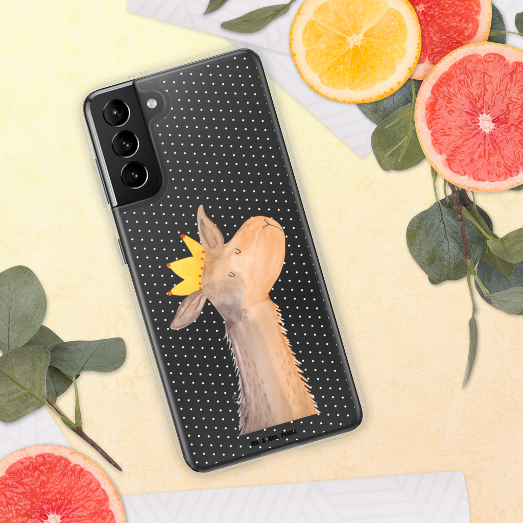 Handyhülle Lamakopf König Handyhülle, Handycover, Transparente Handyhülle, Flexible Handyhülle, Handyschutz, Transparent, Durchsichtig, Schutzhülle für Handy, Stilvolle Handyhülle, Robuste Handyhülle, Schutz vor Kratzern, Schützende Handyhülle, Lama, Alpaka, Lamas, König, Königin, Freundin, Mama, Papa, Büro Kollege, Kollegin, Chef, Vorgesetzter, Abi, Abitur