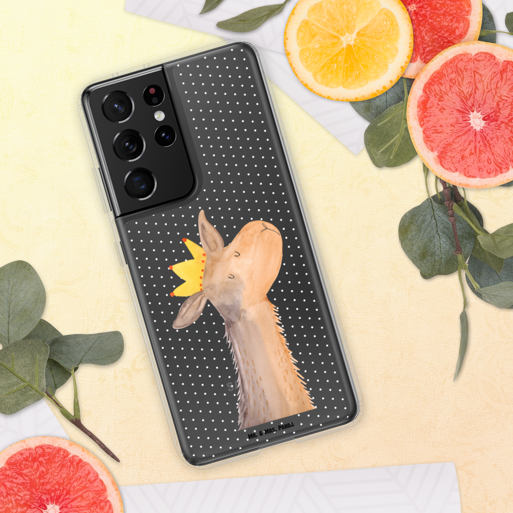 Handyhülle Lamakopf König Handyhülle, Handycover, Transparente Handyhülle, Flexible Handyhülle, Handyschutz, Transparent, Durchsichtig, Schutzhülle für Handy, Stilvolle Handyhülle, Robuste Handyhülle, Schutz vor Kratzern, Schützende Handyhülle, Lama, Alpaka, Lamas, König, Königin, Freundin, Mama, Papa, Büro Kollege, Kollegin, Chef, Vorgesetzter, Abi, Abitur