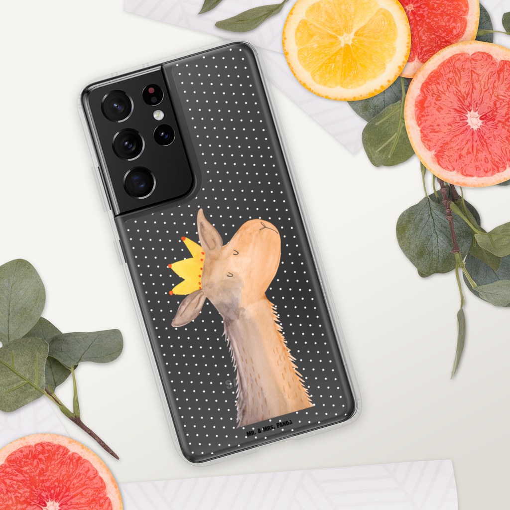 Handyhülle Lamakopf König Handyhülle, Handycover, Transparente Handyhülle, Flexible Handyhülle, Handyschutz, Transparent, Durchsichtig, Schutzhülle für Handy, Stilvolle Handyhülle, Robuste Handyhülle, Schutz vor Kratzern, Schützende Handyhülle, Lama, Alpaka, Lamas, König, Königin, Freundin, Mama, Papa, Büro Kollege, Kollegin, Chef, Vorgesetzter, Abi, Abitur