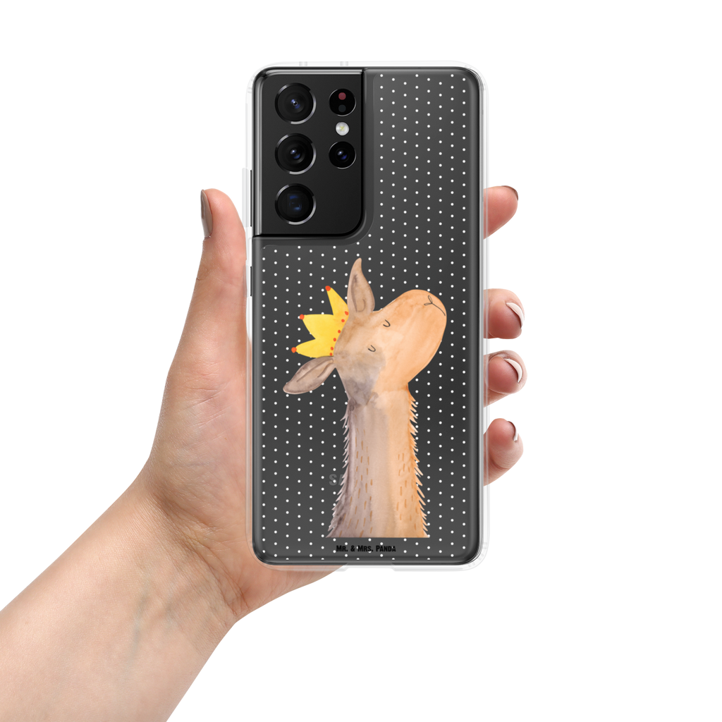 Handyhülle Lamakopf König Handyhülle, Handycover, Transparente Handyhülle, Flexible Handyhülle, Handyschutz, Transparent, Durchsichtig, Schutzhülle für Handy, Stilvolle Handyhülle, Robuste Handyhülle, Schutz vor Kratzern, Schützende Handyhülle, Lama, Alpaka, Lamas, König, Königin, Freundin, Mama, Papa, Büro Kollege, Kollegin, Chef, Vorgesetzter, Abi, Abitur