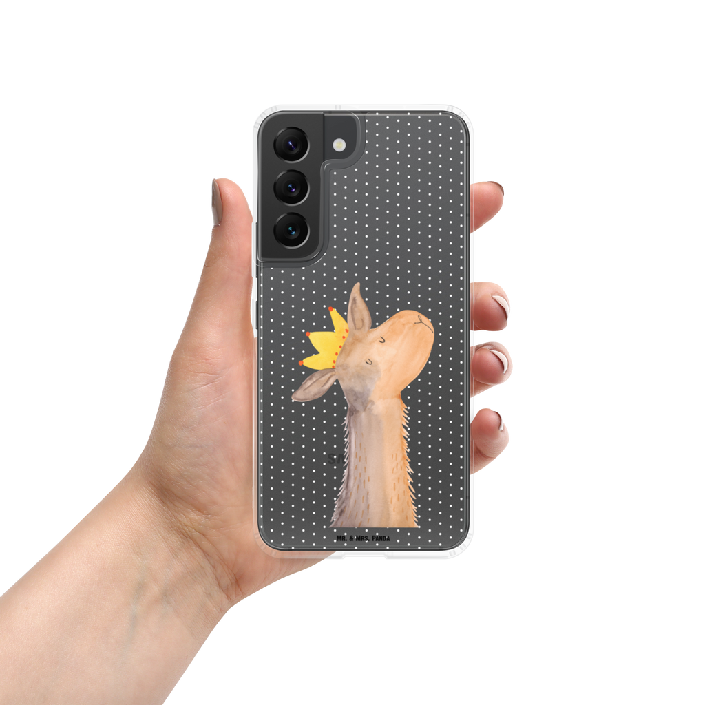 Handyhülle Lamakopf König Handyhülle, Handycover, Transparente Handyhülle, Flexible Handyhülle, Handyschutz, Transparent, Durchsichtig, Schutzhülle für Handy, Stilvolle Handyhülle, Robuste Handyhülle, Schutz vor Kratzern, Schützende Handyhülle, Lama, Alpaka, Lamas, König, Königin, Freundin, Mama, Papa, Büro Kollege, Kollegin, Chef, Vorgesetzter, Abi, Abitur