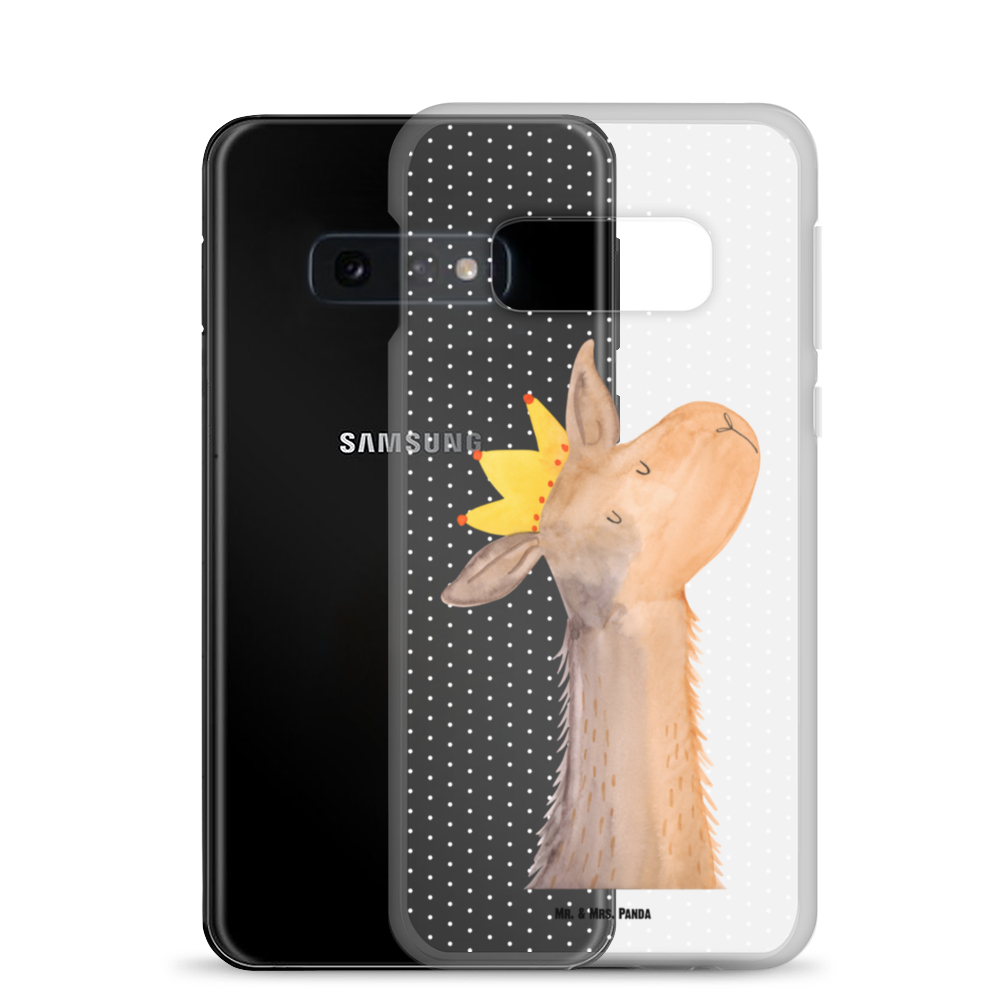 Handyhülle Lamakopf König Handyhülle, Handycover, Transparente Handyhülle, Flexible Handyhülle, Handyschutz, Transparent, Durchsichtig, Schutzhülle für Handy, Stilvolle Handyhülle, Robuste Handyhülle, Schutz vor Kratzern, Schützende Handyhülle, Lama, Alpaka, Lamas, König, Königin, Freundin, Mama, Papa, Büro Kollege, Kollegin, Chef, Vorgesetzter, Abi, Abitur