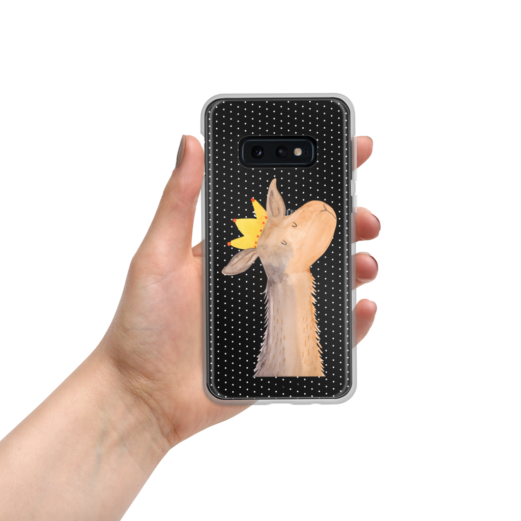 Handyhülle Lamakopf König Handyhülle, Handycover, Transparente Handyhülle, Flexible Handyhülle, Handyschutz, Transparent, Durchsichtig, Schutzhülle für Handy, Stilvolle Handyhülle, Robuste Handyhülle, Schutz vor Kratzern, Schützende Handyhülle, Lama, Alpaka, Lamas, König, Königin, Freundin, Mama, Papa, Büro Kollege, Kollegin, Chef, Vorgesetzter, Abi, Abitur