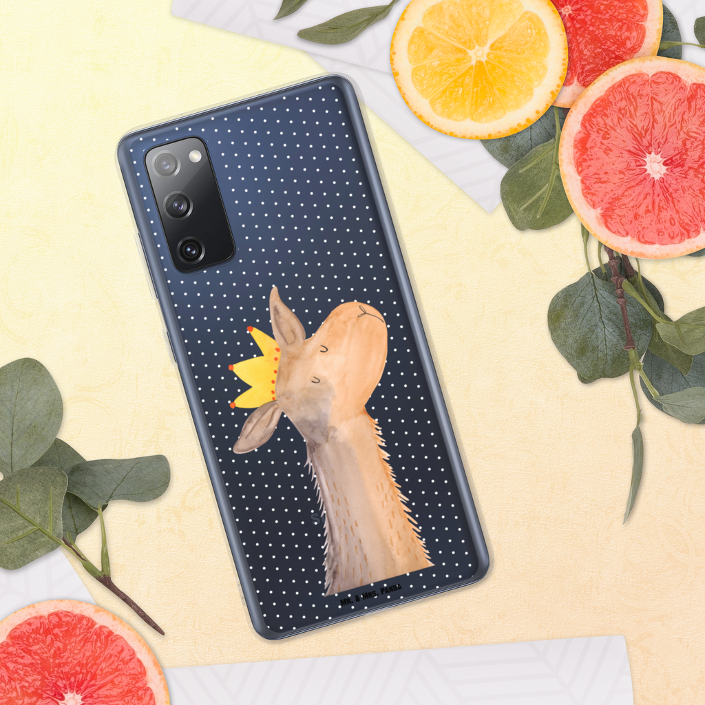 Handyhülle Lamakopf König Handyhülle, Handycover, Transparente Handyhülle, Flexible Handyhülle, Handyschutz, Transparent, Durchsichtig, Schutzhülle für Handy, Stilvolle Handyhülle, Robuste Handyhülle, Schutz vor Kratzern, Schützende Handyhülle, Lama, Alpaka, Lamas, König, Königin, Freundin, Mama, Papa, Büro Kollege, Kollegin, Chef, Vorgesetzter, Abi, Abitur