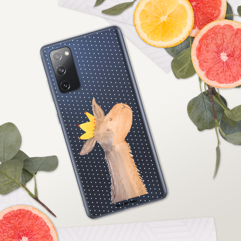 Handyhülle Lamakopf König Handyhülle, Handycover, Transparente Handyhülle, Flexible Handyhülle, Handyschutz, Transparent, Durchsichtig, Schutzhülle für Handy, Stilvolle Handyhülle, Robuste Handyhülle, Schutz vor Kratzern, Schützende Handyhülle, Lama, Alpaka, Lamas, König, Königin, Freundin, Mama, Papa, Büro Kollege, Kollegin, Chef, Vorgesetzter, Abi, Abitur