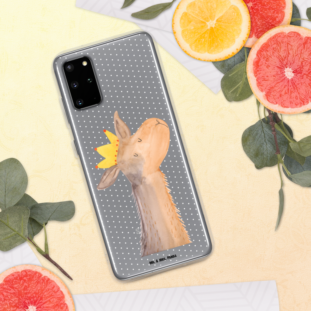 Handyhülle Lamakopf König Handyhülle, Handycover, Transparente Handyhülle, Flexible Handyhülle, Handyschutz, Transparent, Durchsichtig, Schutzhülle für Handy, Stilvolle Handyhülle, Robuste Handyhülle, Schutz vor Kratzern, Schützende Handyhülle, Lama, Alpaka, Lamas, König, Königin, Freundin, Mama, Papa, Büro Kollege, Kollegin, Chef, Vorgesetzter, Abi, Abitur