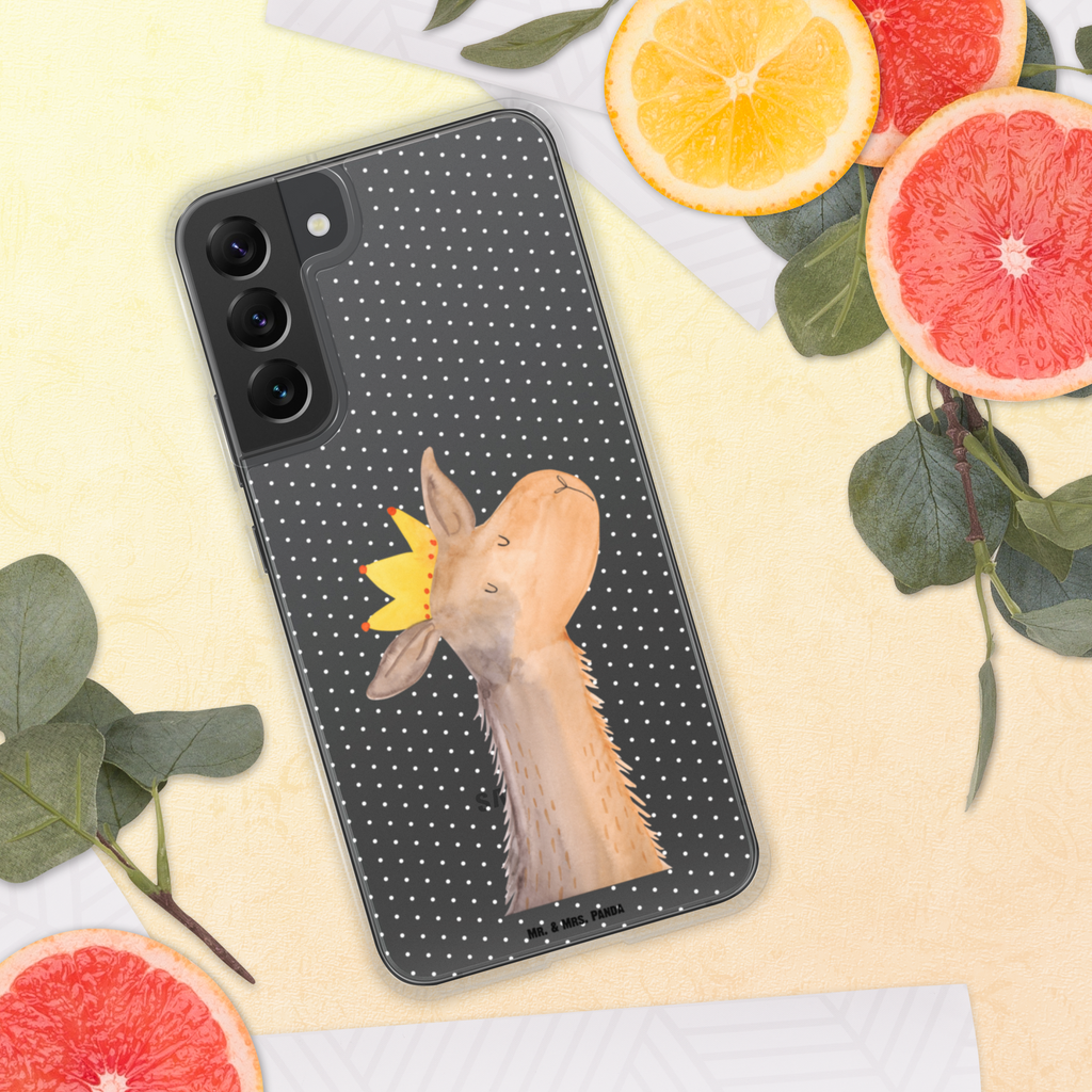 Handyhülle Lamakopf König Handyhülle, Handycover, Transparente Handyhülle, Flexible Handyhülle, Handyschutz, Transparent, Durchsichtig, Schutzhülle für Handy, Stilvolle Handyhülle, Robuste Handyhülle, Schutz vor Kratzern, Schützende Handyhülle, Lama, Alpaka, Lamas, König, Königin, Freundin, Mama, Papa, Büro Kollege, Kollegin, Chef, Vorgesetzter, Abi, Abitur