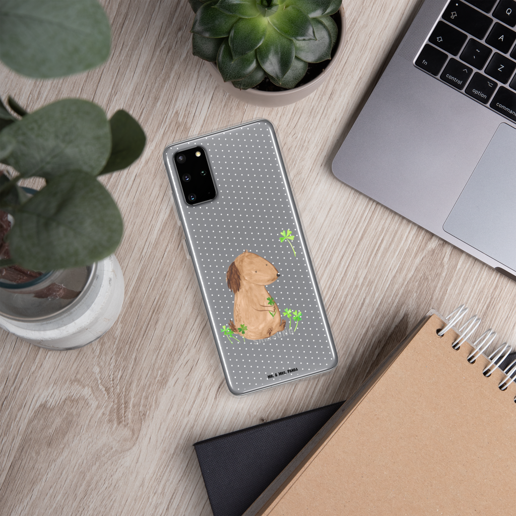 Handyhülle Hund Kleeblatt Handyhülle, Handycover, Transparente Handyhülle, Flexible Handyhülle, Handyschutz, Transparent, Durchsichtig, Schutzhülle für Handy, Stilvolle Handyhülle, Robuste Handyhülle, Schutz vor Kratzern, Schützende Handyhülle, Hund, Hundemotiv, Haustier, Hunderasse, Tierliebhaber, Hundebesitzer, Sprüche, Kleeblatt, Glück, Tagträume, Motivation, Neuanfang, Geschenk, Glücksbringer, Selbstliebe, Achtsamkeit