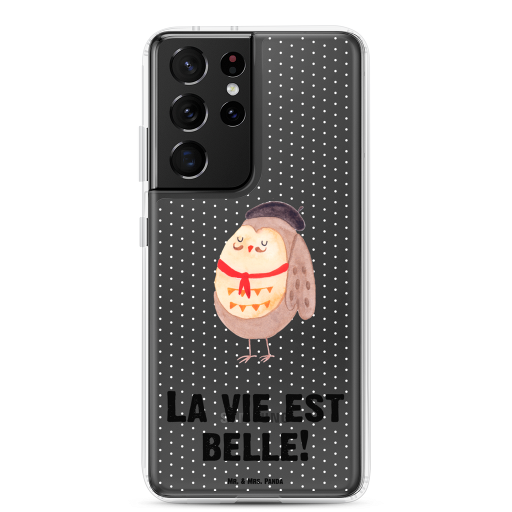 Handyhülle Eule Französisch Eule, Eulen, Eule Deko, Owl, hibou, La vie est belle, das Leben ist schön, Spruch schön, Spruch Französisch, Frankreich Handyhülle, Handycover, Transparente Handyhülle, Flexible Handyhülle, Handyschutz, Transparent, Durchsichtig, Schutzhülle für Handy, Stilvolle Handyhülle, Robuste Handyhülle, Schutz vor Kratzern, Schützende Handyhülle  Eule