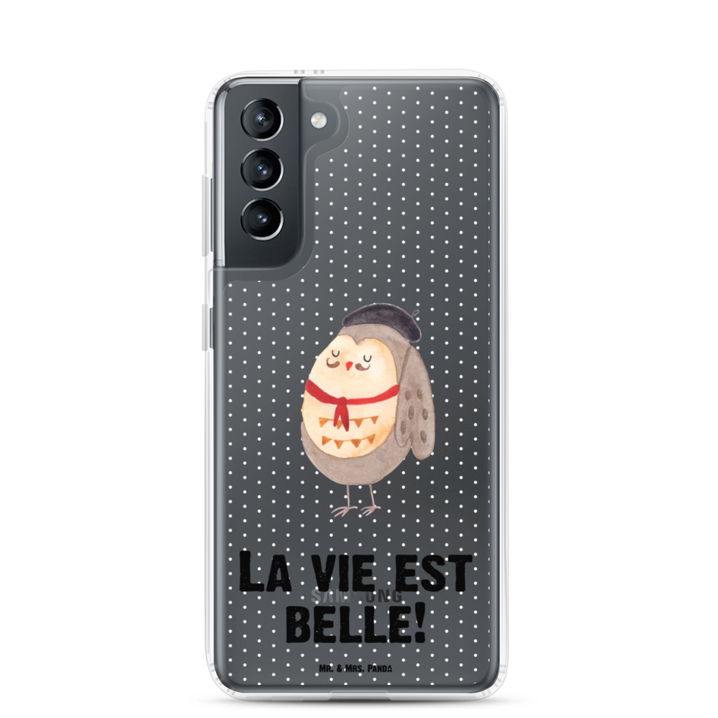 Handyhülle Eule Französisch Eule, Eulen, Eule Deko, Owl, hibou, La vie est belle, das Leben ist schön, Spruch schön, Spruch Französisch, Frankreich Handyhülle, Handycover, Transparente Handyhülle, Flexible Handyhülle, Handyschutz, Transparent, Durchsichtig, Schutzhülle für Handy, Stilvolle Handyhülle, Robuste Handyhülle, Schutz vor Kratzern, Schützende Handyhülle  Eule