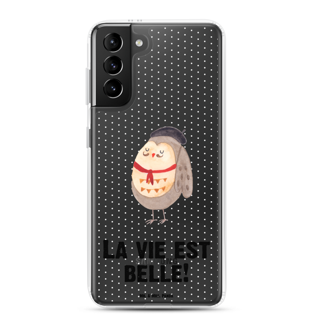 Handyhülle Eule Französisch Eule, Eulen, Eule Deko, Owl, hibou, La vie est belle, das Leben ist schön, Spruch schön, Spruch Französisch, Frankreich Handyhülle, Handycover, Transparente Handyhülle, Flexible Handyhülle, Handyschutz, Transparent, Durchsichtig, Schutzhülle für Handy, Stilvolle Handyhülle, Robuste Handyhülle, Schutz vor Kratzern, Schützende Handyhülle  Eule