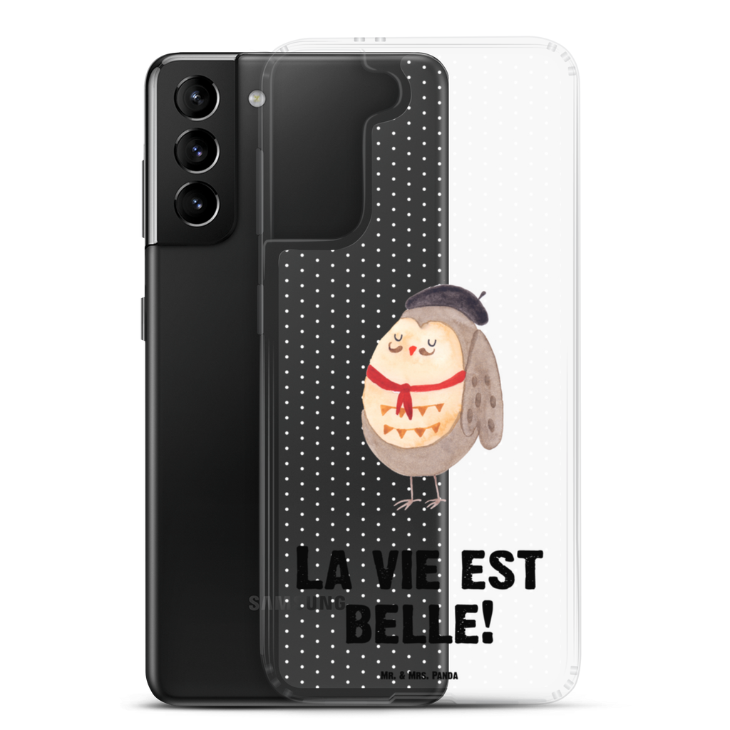 Handyhülle Eule Französisch Eule, Eulen, Eule Deko, Owl, hibou, La vie est belle, das Leben ist schön, Spruch schön, Spruch Französisch, Frankreich Handyhülle, Handycover, Transparente Handyhülle, Flexible Handyhülle, Handyschutz, Transparent, Durchsichtig, Schutzhülle für Handy, Stilvolle Handyhülle, Robuste Handyhülle, Schutz vor Kratzern, Schützende Handyhülle  Eule