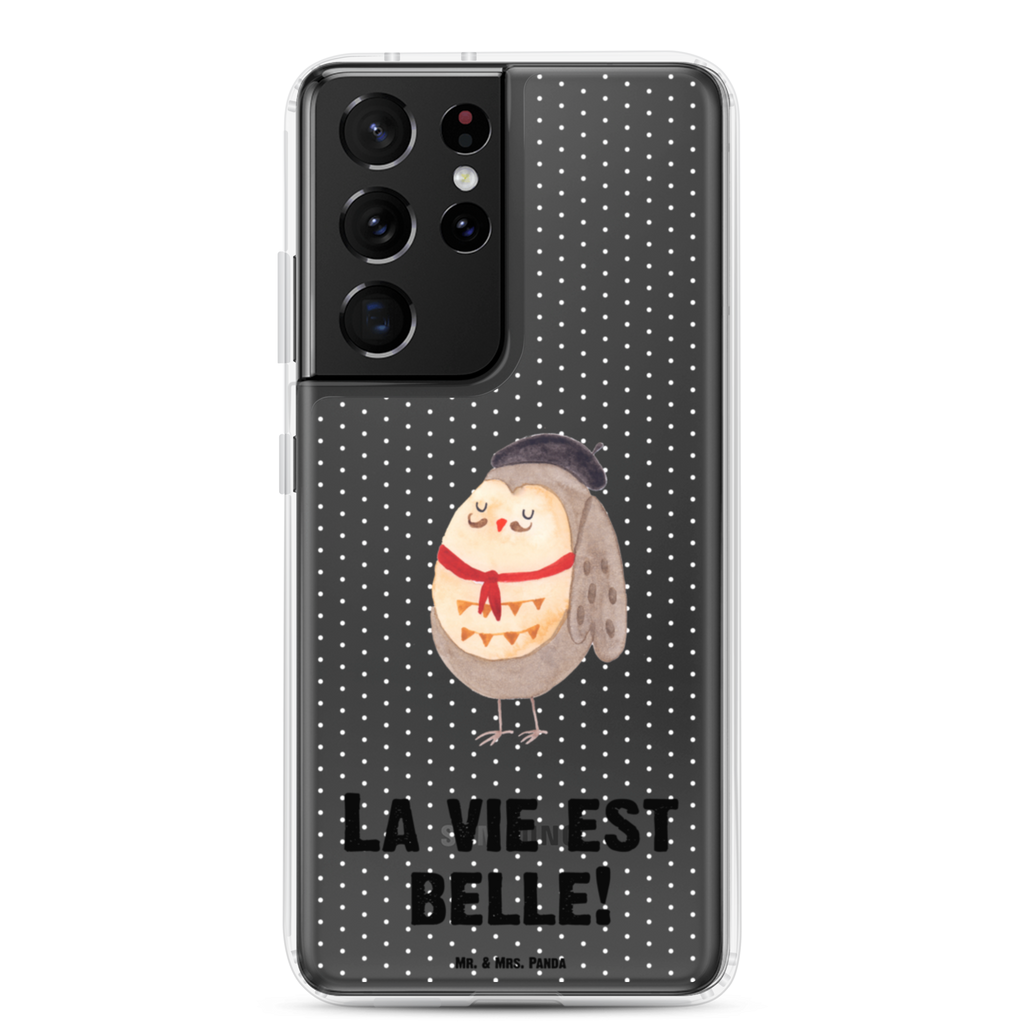 Handyhülle Eule Französisch Eule, Eulen, Eule Deko, Owl, hibou, La vie est belle, das Leben ist schön, Spruch schön, Spruch Französisch, Frankreich Handyhülle, Handycover, Transparente Handyhülle, Flexible Handyhülle, Handyschutz, Transparent, Durchsichtig, Schutzhülle für Handy, Stilvolle Handyhülle, Robuste Handyhülle, Schutz vor Kratzern, Schützende Handyhülle  Eule
