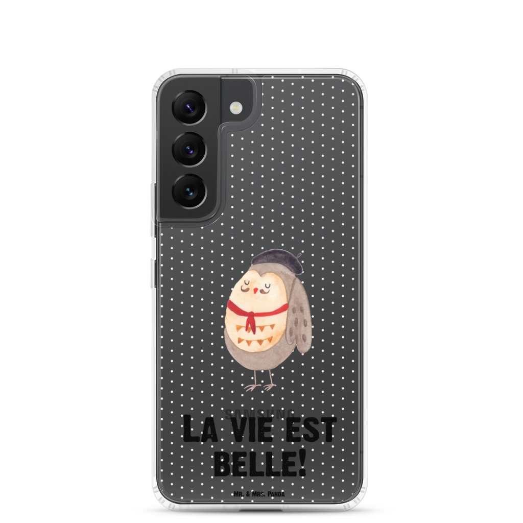 Handyhülle Eule Französisch Eule, Eulen, Eule Deko, Owl, hibou, La vie est belle, das Leben ist schön, Spruch schön, Spruch Französisch, Frankreich Handyhülle, Handycover, Transparente Handyhülle, Flexible Handyhülle, Handyschutz, Transparent, Durchsichtig, Schutzhülle für Handy, Stilvolle Handyhülle, Robuste Handyhülle, Schutz vor Kratzern, Schützende Handyhülle  Eule