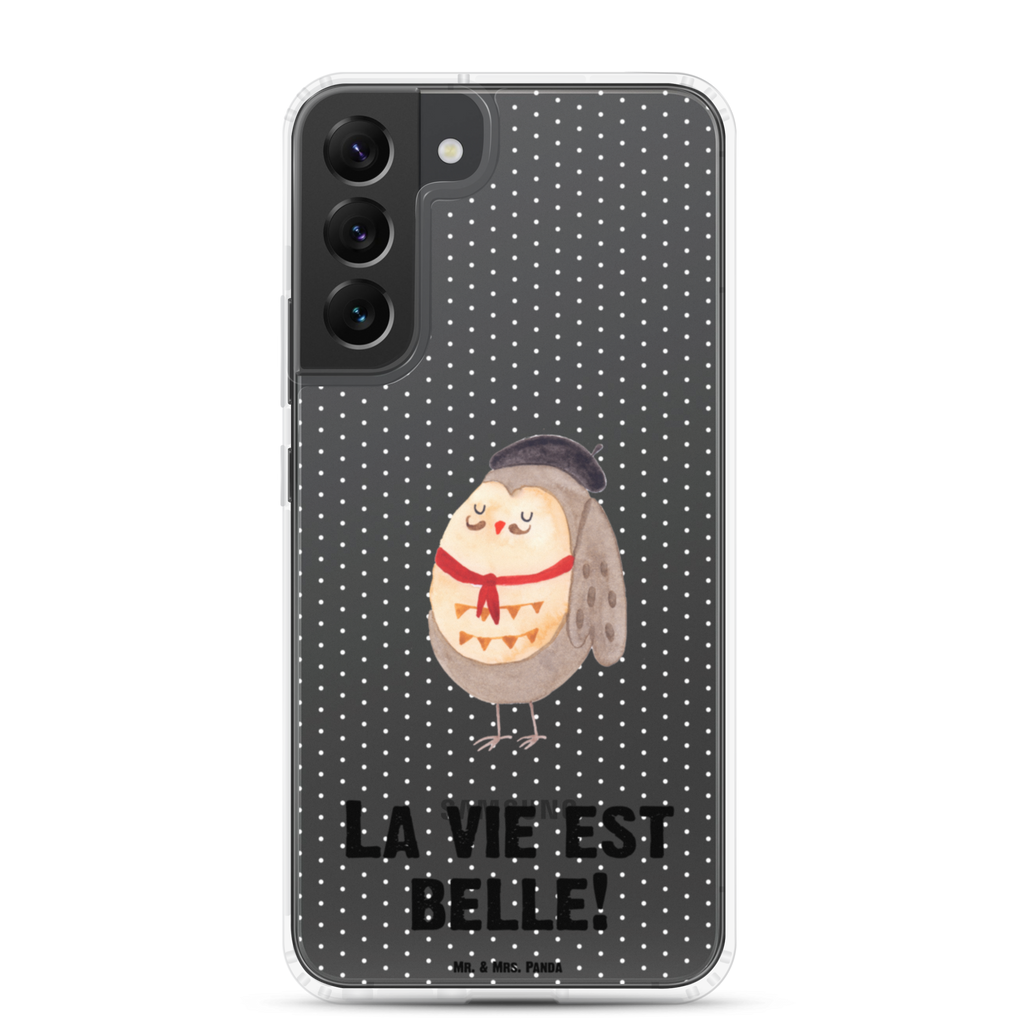 Handyhülle Eule Französisch Eule, Eulen, Eule Deko, Owl, hibou, La vie est belle, das Leben ist schön, Spruch schön, Spruch Französisch, Frankreich Handyhülle, Handycover, Transparente Handyhülle, Flexible Handyhülle, Handyschutz, Transparent, Durchsichtig, Schutzhülle für Handy, Stilvolle Handyhülle, Robuste Handyhülle, Schutz vor Kratzern, Schützende Handyhülle  Eule