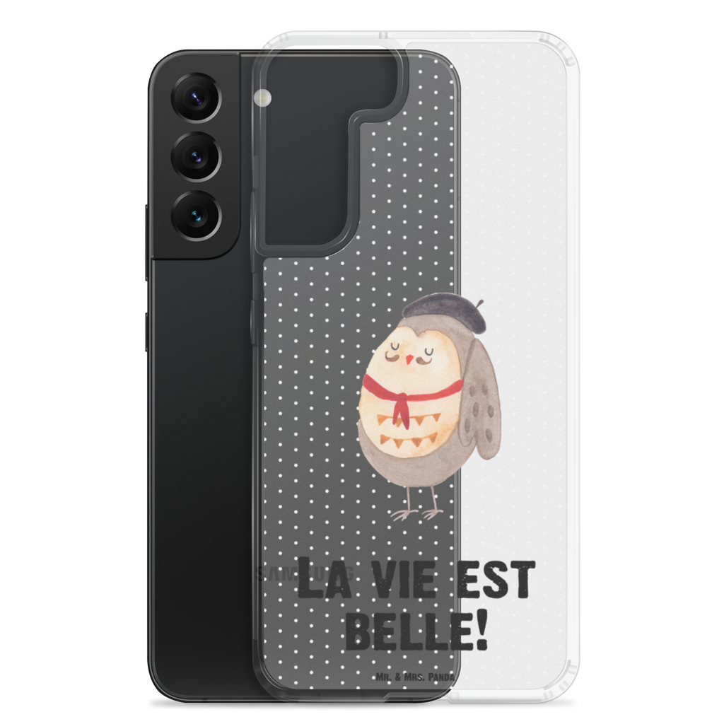 Handyhülle Eule Französisch Eule, Eulen, Eule Deko, Owl, hibou, La vie est belle, das Leben ist schön, Spruch schön, Spruch Französisch, Frankreich Handyhülle, Handycover, Transparente Handyhülle, Flexible Handyhülle, Handyschutz, Transparent, Durchsichtig, Schutzhülle für Handy, Stilvolle Handyhülle, Robuste Handyhülle, Schutz vor Kratzern, Schützende Handyhülle  Eule