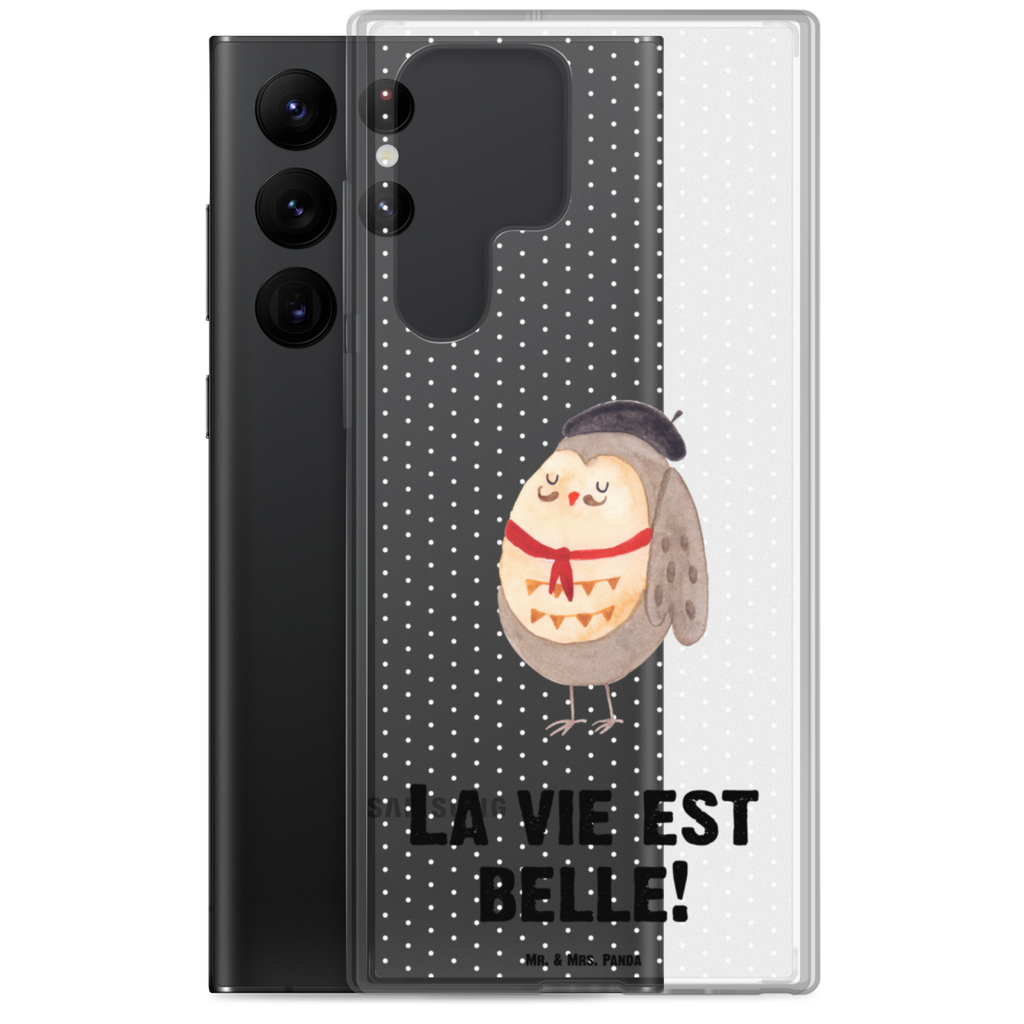 Handyhülle Eule Französisch Eule, Eulen, Eule Deko, Owl, hibou, La vie est belle, das Leben ist schön, Spruch schön, Spruch Französisch, Frankreich Handyhülle, Handycover, Transparente Handyhülle, Flexible Handyhülle, Handyschutz, Transparent, Durchsichtig, Schutzhülle für Handy, Stilvolle Handyhülle, Robuste Handyhülle, Schutz vor Kratzern, Schützende Handyhülle  Eule