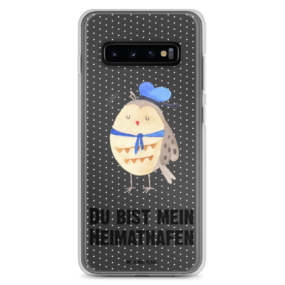 Handyhülle Eule Matrosen Eule Spruch, Eule Deko, Owl, Wortspiel lustig, Matrose, Freundin, Ehe, Seefahrer, Heimathafen, Hochzeitstag Geschenk   Handyhülle, Handycover, Transparente Handyhülle, Flexible Handyhülle, Handyschutz, Transparent, Durchsichtig, Schutzhülle für Handy, Stilvolle Handyhülle, Robuste Handyhülle, Schutz vor Kratzern, Schützende Handyhülle  Eule