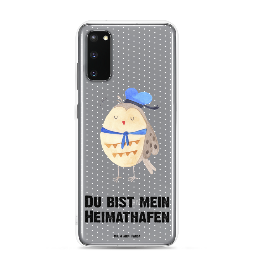 Handyhülle Eule Matrosen Eule Spruch, Eule Deko, Owl, Wortspiel lustig, Matrose, Freundin, Ehe, Seefahrer, Heimathafen, Hochzeitstag Geschenk   Handyhülle, Handycover, Transparente Handyhülle, Flexible Handyhülle, Handyschutz, Transparent, Durchsichtig, Schutzhülle für Handy, Stilvolle Handyhülle, Robuste Handyhülle, Schutz vor Kratzern, Schützende Handyhülle  Eule