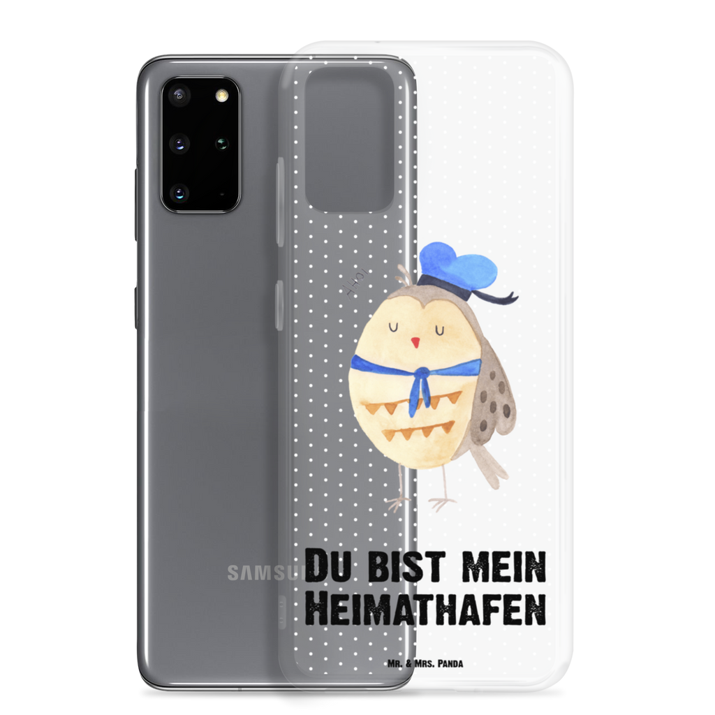 Handyhülle Eule Matrosen Eule Spruch, Eule Deko, Owl, Wortspiel lustig, Matrose, Freundin, Ehe, Seefahrer, Heimathafen, Hochzeitstag Geschenk   Handyhülle, Handycover, Transparente Handyhülle, Flexible Handyhülle, Handyschutz, Transparent, Durchsichtig, Schutzhülle für Handy, Stilvolle Handyhülle, Robuste Handyhülle, Schutz vor Kratzern, Schützende Handyhülle  Eule