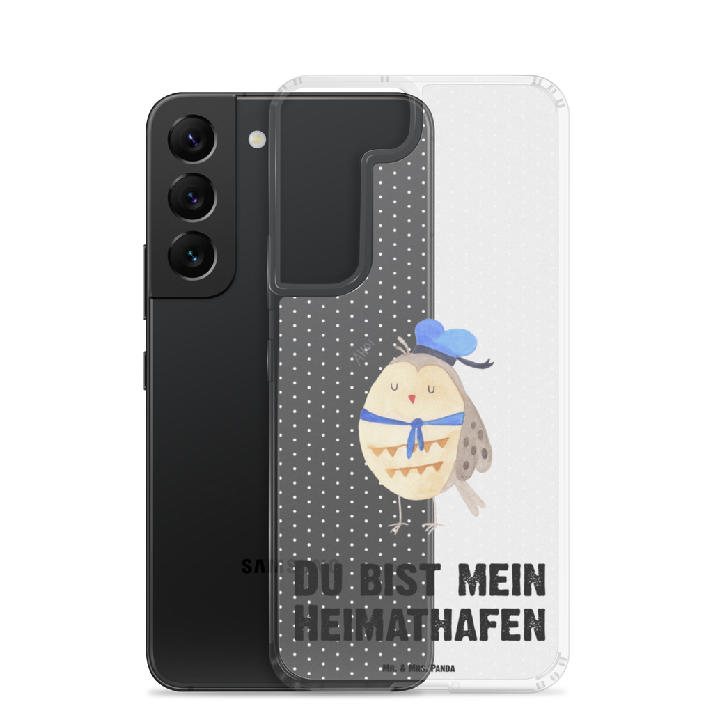 Handyhülle Eule Matrosen Eule Spruch, Eule Deko, Owl, Wortspiel lustig, Matrose, Freundin, Ehe, Seefahrer, Heimathafen, Hochzeitstag Geschenk   Handyhülle, Handycover, Transparente Handyhülle, Flexible Handyhülle, Handyschutz, Transparent, Durchsichtig, Schutzhülle für Handy, Stilvolle Handyhülle, Robuste Handyhülle, Schutz vor Kratzern, Schützende Handyhülle  Eule