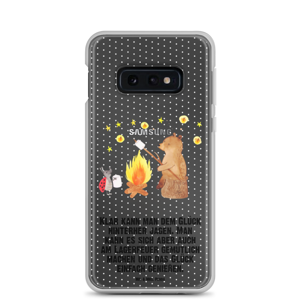 Handyhülle Bär & Marienkäfer Lagerfeuer Handyhülle, Handycover, Transparente Handyhülle, Flexible Handyhülle, Handyschutz, Transparent, Durchsichtig, Schutzhülle für Handy, Stilvolle Handyhülle, Robuste Handyhülle, Schutz vor Kratzern, Schützende Handyhülle, Bär, Teddy, Teddybär, Lagerfeuer