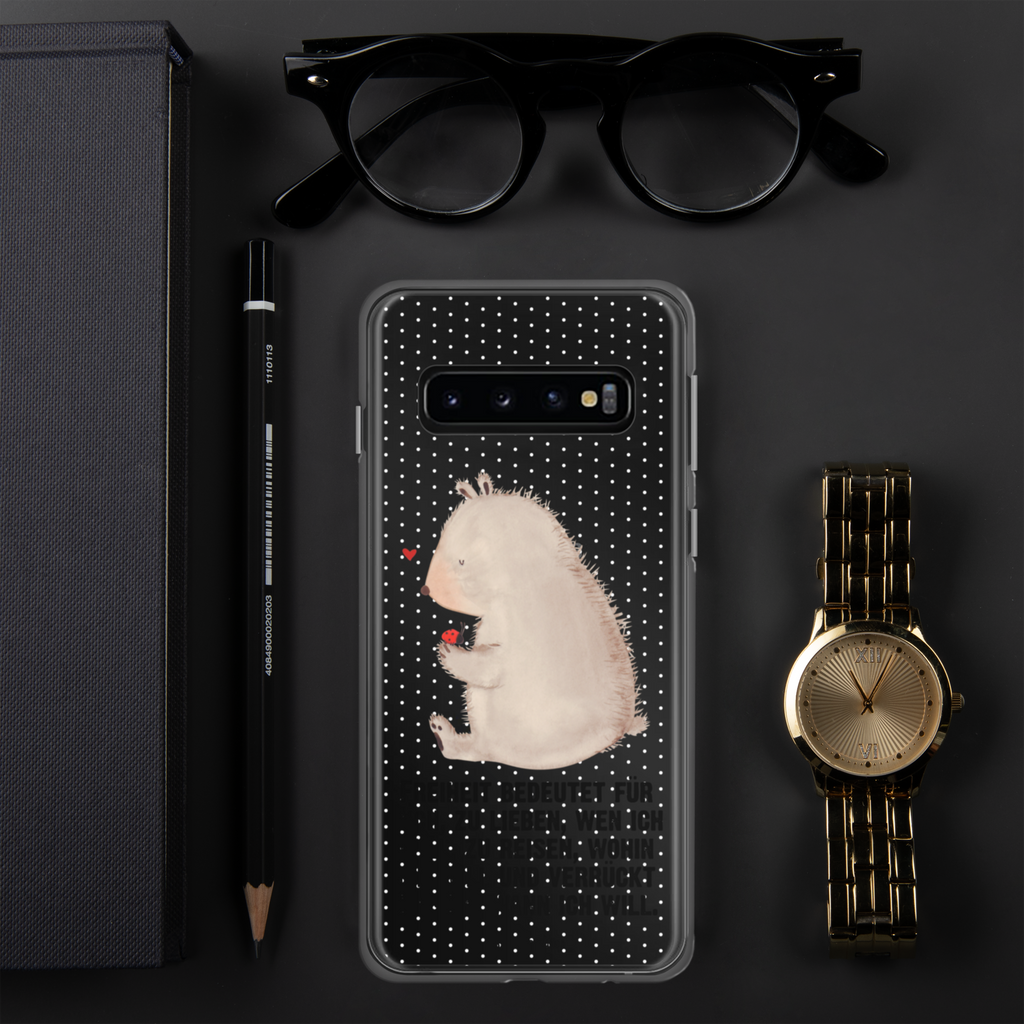 Handyhülle Bär mit Marienkäfer Bär, Marienkäfer, Liebe, Freiheit, Motivation, Das Leben ist schön Handyhülle, Handycover, Transparente Handyhülle, Flexible Handyhülle, Handyschutz, Transparent, Durchsichtig, Schutzhülle für Handy, Stilvolle Handyhülle, Robuste Handyhülle, Schutz vor Kratzern, Schützende Handyhülle  Bär, Teddy, Teddybär