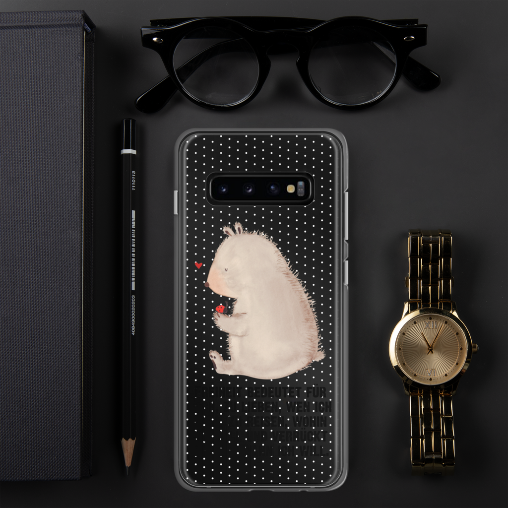 Handyhülle Bär mit Marienkäfer Bär, Marienkäfer, Liebe, Freiheit, Motivation, Das Leben ist schön Handyhülle, Handycover, Transparente Handyhülle, Flexible Handyhülle, Handyschutz, Transparent, Durchsichtig, Schutzhülle für Handy, Stilvolle Handyhülle, Robuste Handyhülle, Schutz vor Kratzern, Schützende Handyhülle  Bär, Teddy, Teddybär