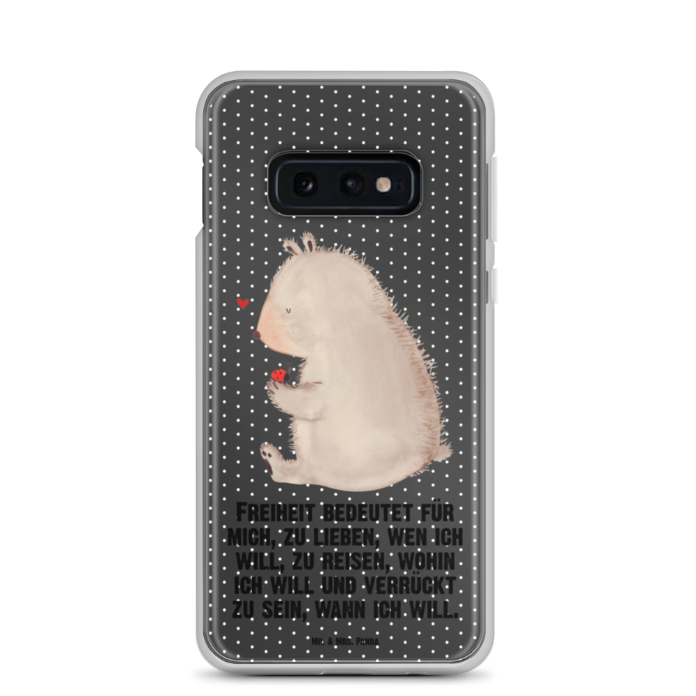 Handyhülle Bär mit Marienkäfer Bär, Marienkäfer, Liebe, Freiheit, Motivation, Das Leben ist schön Handyhülle, Handycover, Transparente Handyhülle, Flexible Handyhülle, Handyschutz, Transparent, Durchsichtig, Schutzhülle für Handy, Stilvolle Handyhülle, Robuste Handyhülle, Schutz vor Kratzern, Schützende Handyhülle  Bär, Teddy, Teddybär