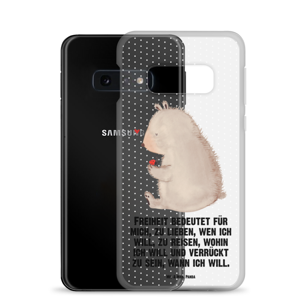 Handyhülle Bär mit Marienkäfer Bär, Marienkäfer, Liebe, Freiheit, Motivation, Das Leben ist schön Handyhülle, Handycover, Transparente Handyhülle, Flexible Handyhülle, Handyschutz, Transparent, Durchsichtig, Schutzhülle für Handy, Stilvolle Handyhülle, Robuste Handyhülle, Schutz vor Kratzern, Schützende Handyhülle  Bär, Teddy, Teddybär