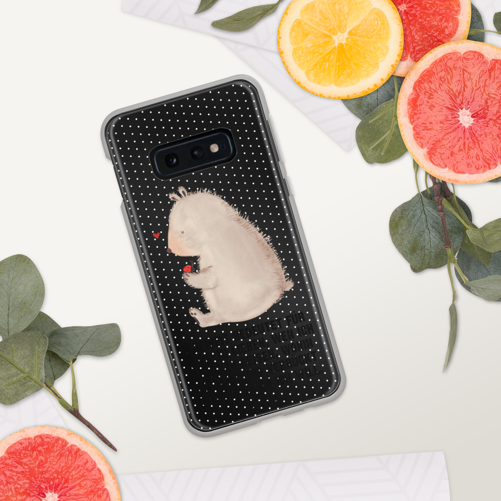 Handyhülle Bär mit Marienkäfer Bär, Marienkäfer, Liebe, Freiheit, Motivation, Das Leben ist schön Handyhülle, Handycover, Transparente Handyhülle, Flexible Handyhülle, Handyschutz, Transparent, Durchsichtig, Schutzhülle für Handy, Stilvolle Handyhülle, Robuste Handyhülle, Schutz vor Kratzern, Schützende Handyhülle  Bär, Teddy, Teddybär