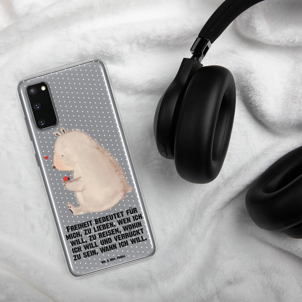 Handyhülle Bär mit Marienkäfer Bär, Marienkäfer, Liebe, Freiheit, Motivation, Das Leben ist schön Handyhülle, Handycover, Transparente Handyhülle, Flexible Handyhülle, Handyschutz, Transparent, Durchsichtig, Schutzhülle für Handy, Stilvolle Handyhülle, Robuste Handyhülle, Schutz vor Kratzern, Schützende Handyhülle  Bär, Teddy, Teddybär