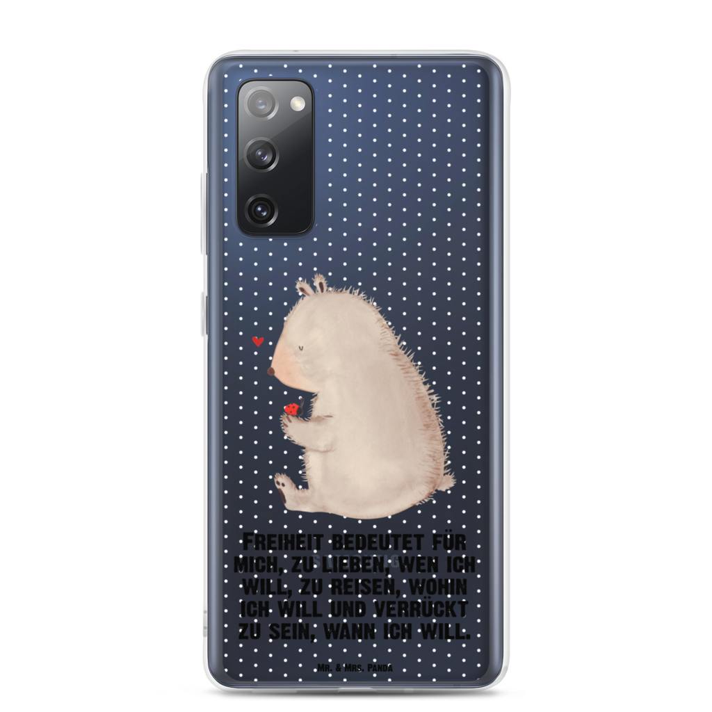 Handyhülle Bär mit Marienkäfer Bär, Marienkäfer, Liebe, Freiheit, Motivation, Das Leben ist schön Handyhülle, Handycover, Transparente Handyhülle, Flexible Handyhülle, Handyschutz, Transparent, Durchsichtig, Schutzhülle für Handy, Stilvolle Handyhülle, Robuste Handyhülle, Schutz vor Kratzern, Schützende Handyhülle  Bär, Teddy, Teddybär