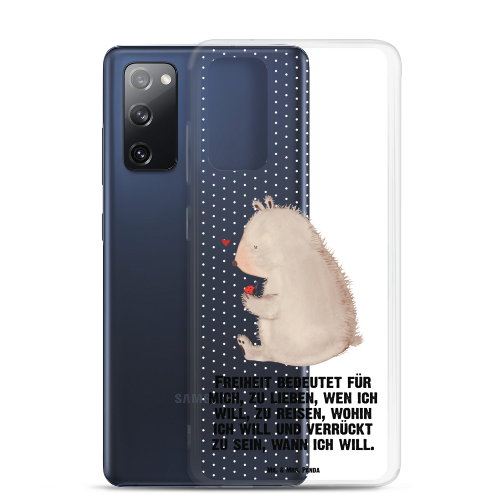 Handyhülle Bär mit Marienkäfer Bär, Marienkäfer, Liebe, Freiheit, Motivation, Das Leben ist schön Handyhülle, Handycover, Transparente Handyhülle, Flexible Handyhülle, Handyschutz, Transparent, Durchsichtig, Schutzhülle für Handy, Stilvolle Handyhülle, Robuste Handyhülle, Schutz vor Kratzern, Schützende Handyhülle  Bär, Teddy, Teddybär