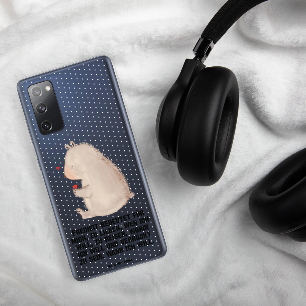 Handyhülle Bär mit Marienkäfer Bär, Marienkäfer, Liebe, Freiheit, Motivation, Das Leben ist schön Handyhülle, Handycover, Transparente Handyhülle, Flexible Handyhülle, Handyschutz, Transparent, Durchsichtig, Schutzhülle für Handy, Stilvolle Handyhülle, Robuste Handyhülle, Schutz vor Kratzern, Schützende Handyhülle  Bär, Teddy, Teddybär