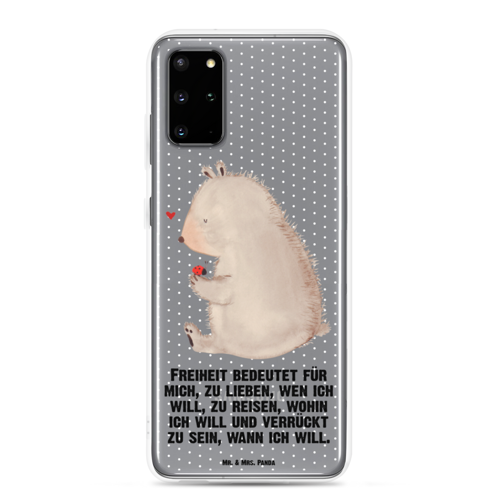 Handyhülle Bär mit Marienkäfer Bär, Marienkäfer, Liebe, Freiheit, Motivation, Das Leben ist schön Handyhülle, Handycover, Transparente Handyhülle, Flexible Handyhülle, Handyschutz, Transparent, Durchsichtig, Schutzhülle für Handy, Stilvolle Handyhülle, Robuste Handyhülle, Schutz vor Kratzern, Schützende Handyhülle  Bär, Teddy, Teddybär