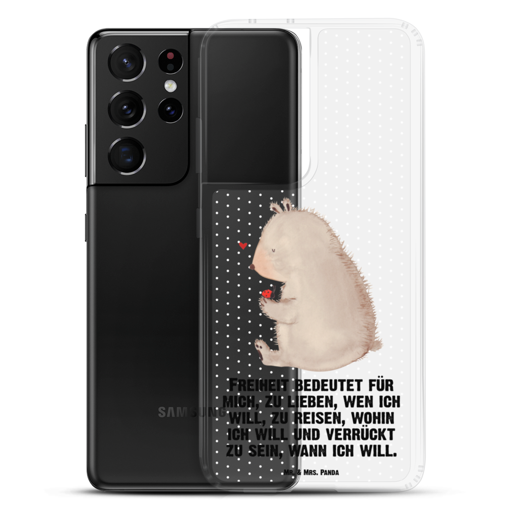 Handyhülle Bär mit Marienkäfer Bär, Marienkäfer, Liebe, Freiheit, Motivation, Das Leben ist schön Handyhülle, Handycover, Transparente Handyhülle, Flexible Handyhülle, Handyschutz, Transparent, Durchsichtig, Schutzhülle für Handy, Stilvolle Handyhülle, Robuste Handyhülle, Schutz vor Kratzern, Schützende Handyhülle  Bär, Teddy, Teddybär